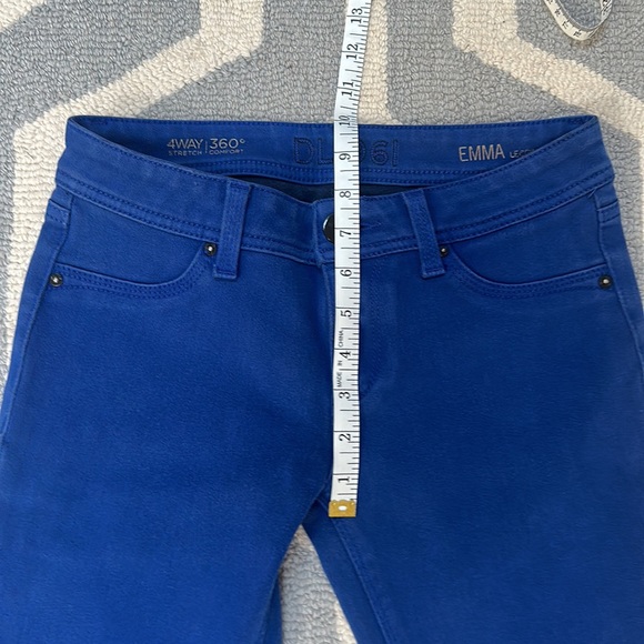 DL1961 Emma Leggings Jeggings Curaçao Royal Blue, Size 25 - Picture 4 of 8